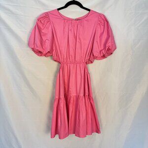 Line and Dot  Pink Cut-out Dress
